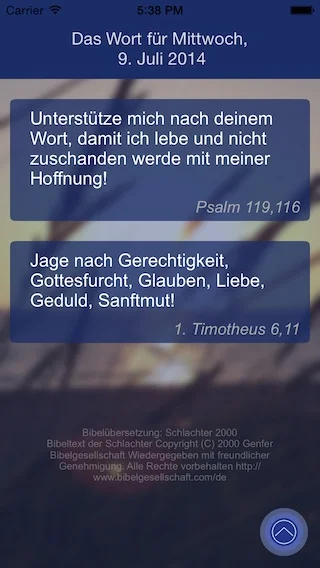 iLosungen Hauptansicht